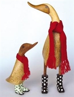 Bambus ænder med røde halstørklæder fra edo - Tinashjem